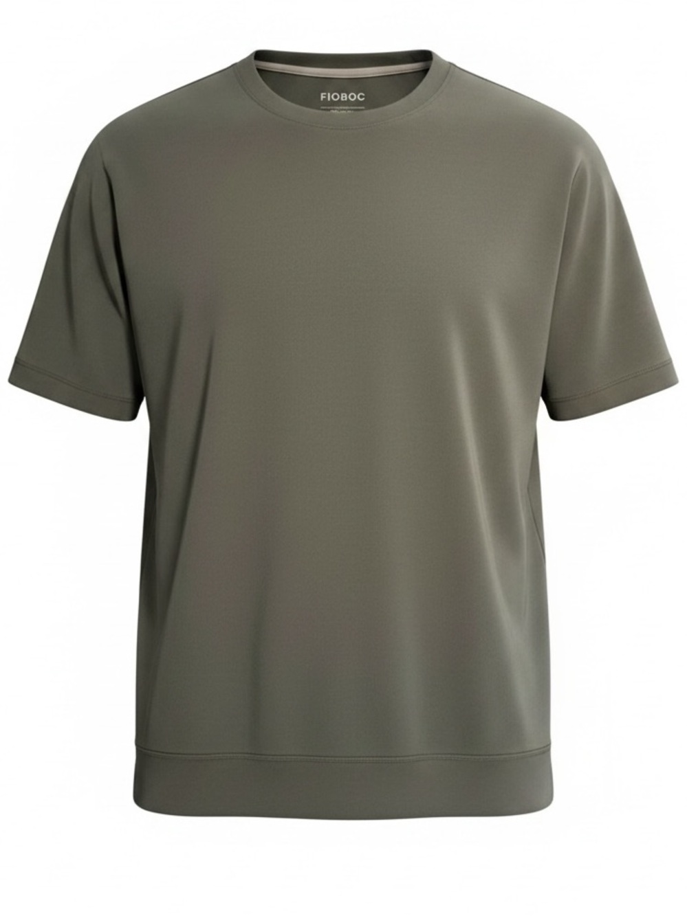 FIOBOC Modal Blend Crewneck Short Sleeve Tee Shirt Gray Men's Sz 2XL